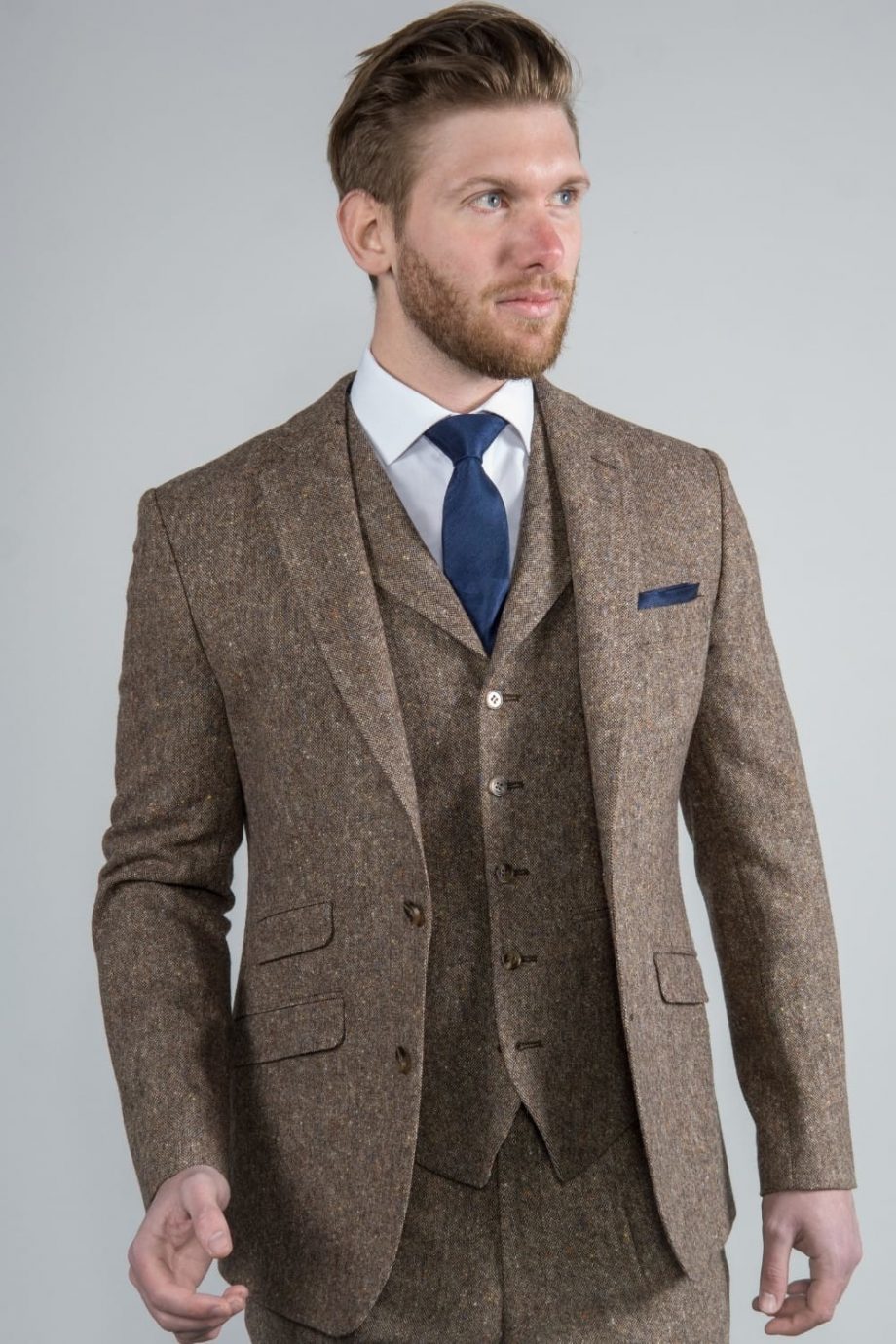 DONEGAL BROWN Tweed Blazer (RENT) Tweed Suits Hire